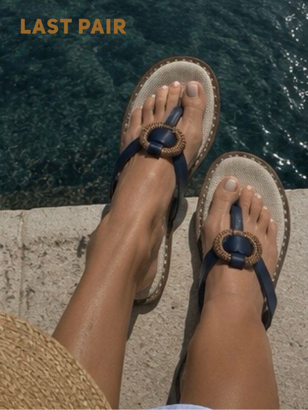 Nautica Woven Ring Resort Style Sandals | Euro Summer Coastal Chic | NIB Sz 8.5